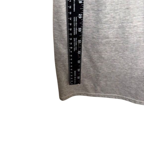 Leith Dress Women's Small Gray Sleeveless Ruched Tank Round Neck Solid Casual - Picture 6 of 9